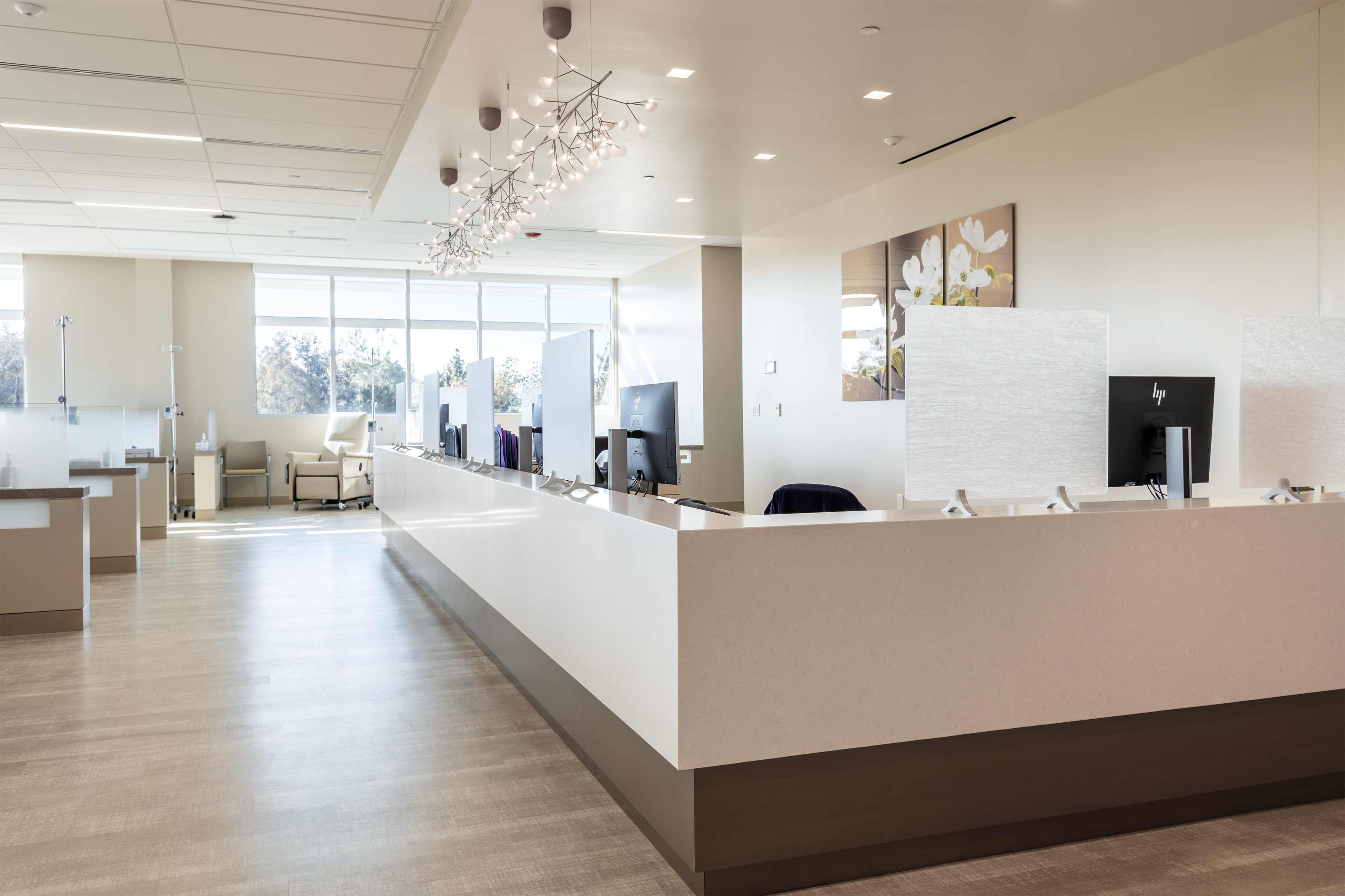 Medical clinic reception and patient care area, San Luis Obispo