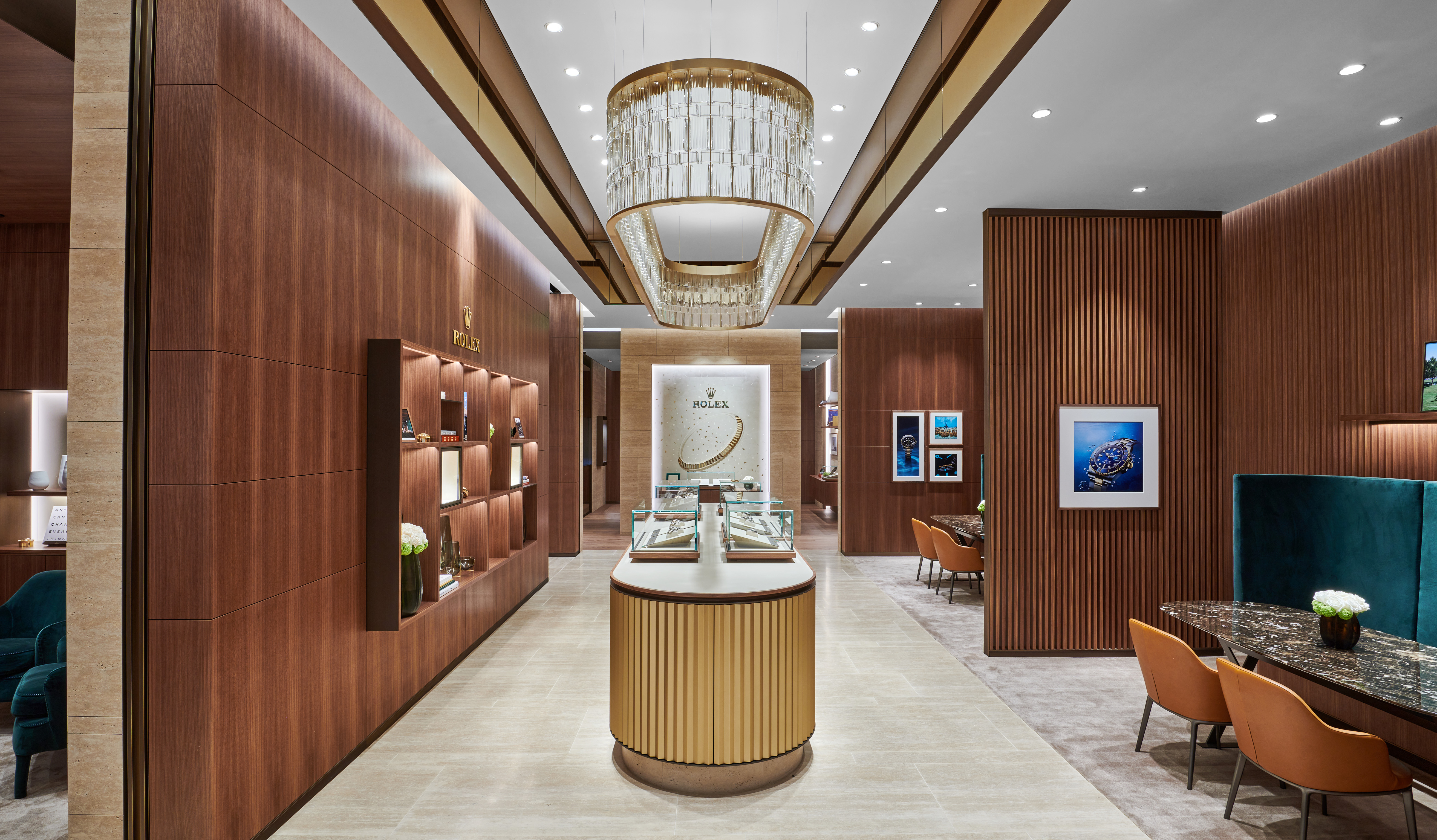 Rolex boutique, Topanga — luxury retail build-out by GP Architecture